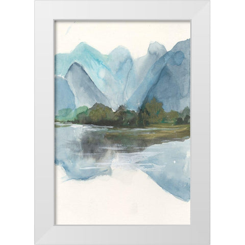 Be Clear to Reflect II White Modern Wood Framed Art Print by Bramma, Lila