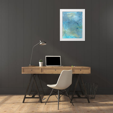 Proximity IV White Modern Wood Framed Art Print by Bramma, Lila