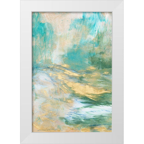 Meet Me There I White Modern Wood Framed Art Print by Bramma, Lila