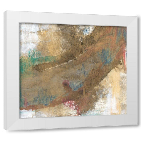 Sheer Gold I White Modern Wood Framed Art Print by Bramma, Lila