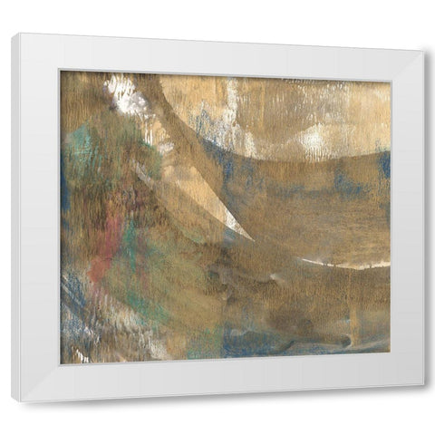 Sheer Gold II White Modern Wood Framed Art Print by Bramma, Lila