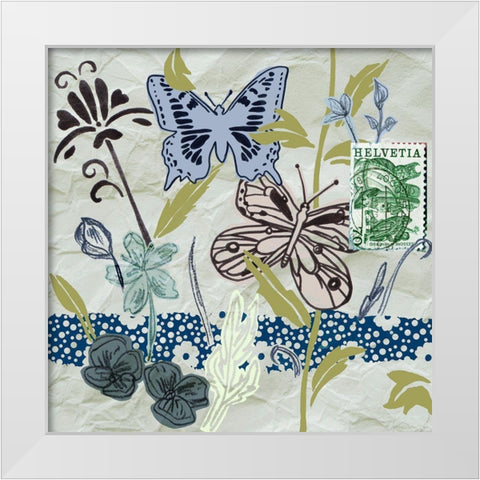 Fragile Wings I White Modern Wood Framed Art Print by Wang, Melissa