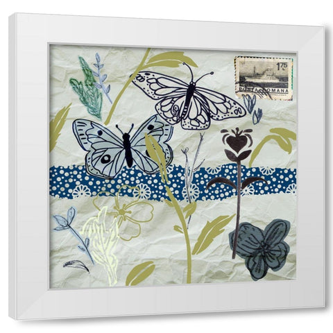 Fragile Wings III White Modern Wood Framed Art Print by Wang, Melissa