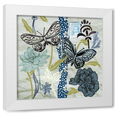 Fragile Wings IV White Modern Wood Framed Art Print by Wang, Melissa