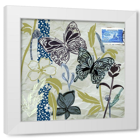 Fragile Wings VI White Modern Wood Framed Art Print by Wang, Melissa