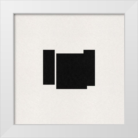 Polymath I White Modern Wood Framed Art Print by Green, Jacob