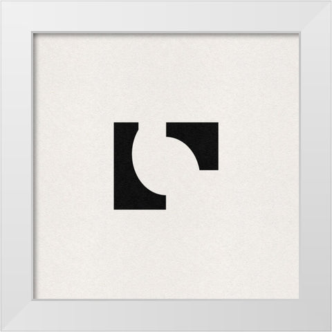 Polymath II White Modern Wood Framed Art Print by Green, Jacob