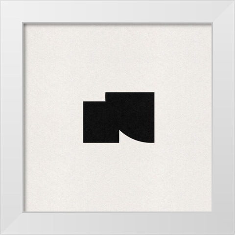 Polymath III White Modern Wood Framed Art Print by Green, Jacob