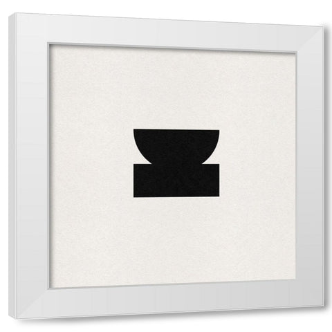 Polymath IV White Modern Wood Framed Art Print by Green, Jacob