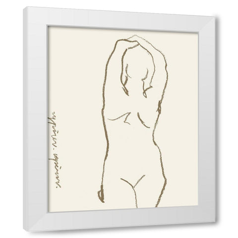 Toi et Moi I White Modern Wood Framed Art Print by Wang, Melissa