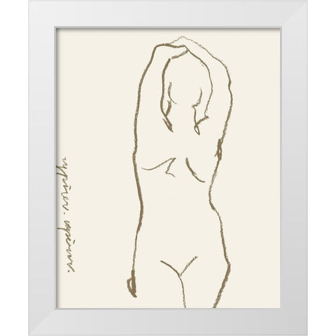 Toi et Moi I White Modern Wood Framed Art Print by Wang, Melissa