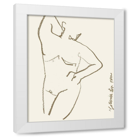 Toi et Moi II White Modern Wood Framed Art Print by Wang, Melissa