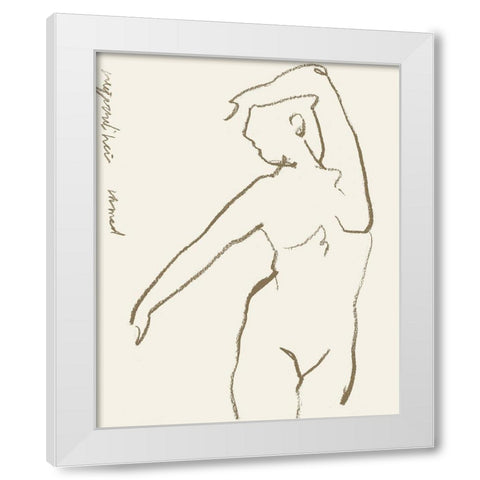 Toi et Moi III White Modern Wood Framed Art Print by Wang, Melissa