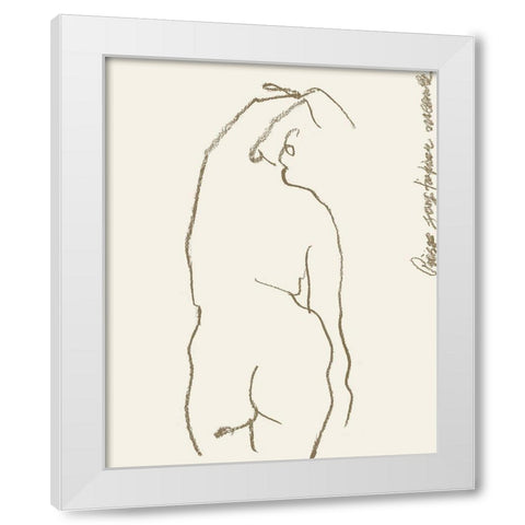 Toi et Moi IV White Modern Wood Framed Art Print by Wang, Melissa