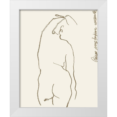 Toi et Moi IV White Modern Wood Framed Art Print by Wang, Melissa