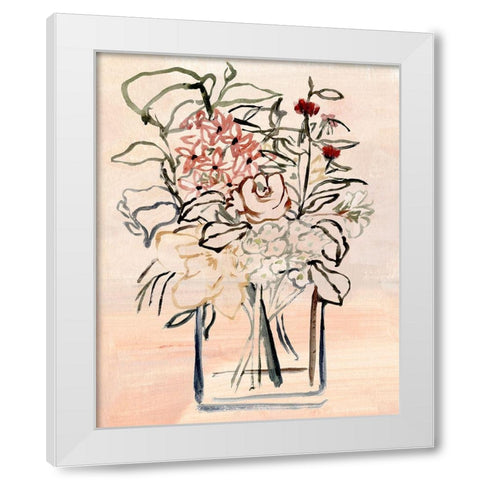 Tangled Beauty II White Modern Wood Framed Art Print by Warren, Annie
