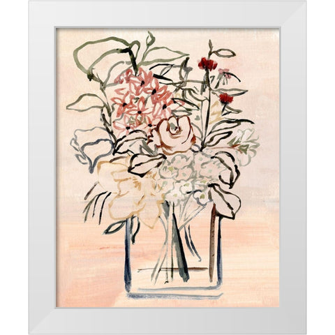 Tangled Beauty II White Modern Wood Framed Art Print by Warren, Annie