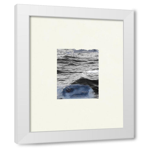 The Calm Cove I White Modern Wood Framed Art Print by Wang, Melissa