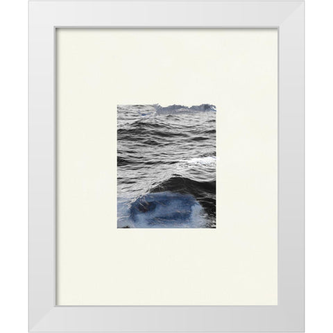 The Calm Cove I White Modern Wood Framed Art Print by Wang, Melissa