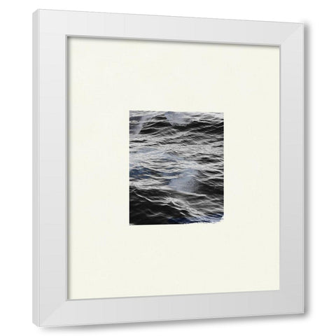 The Calm Cove II White Modern Wood Framed Art Print by Wang, Melissa