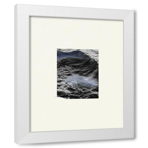 The Calm Cove III White Modern Wood Framed Art Print by Wang, Melissa