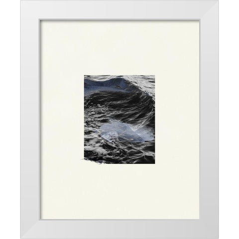 The Calm Cove III White Modern Wood Framed Art Print by Wang, Melissa