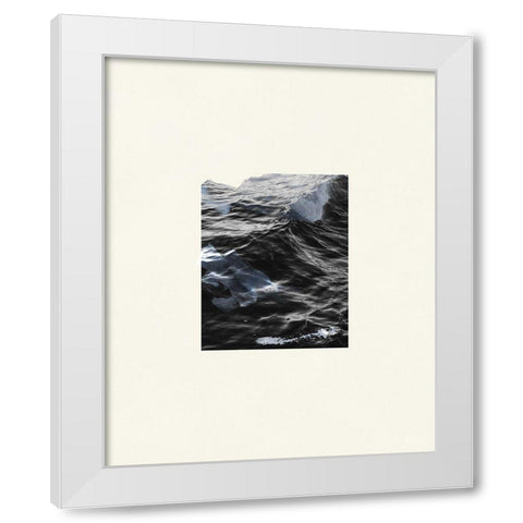 The Calm Cove IV White Modern Wood Framed Art Print by Wang, Melissa