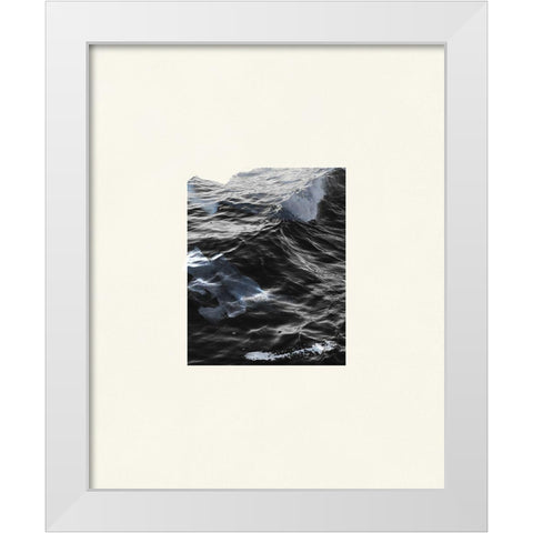 The Calm Cove IV White Modern Wood Framed Art Print by Wang, Melissa