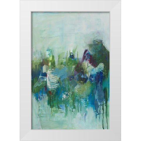 Happy Family I White Modern Wood Framed Art Print by Combs, Joyce
