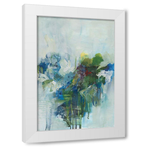 Happy Family II White Modern Wood Framed Art Print by Combs, Joyce