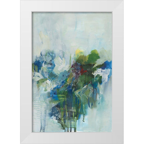 Happy Family II White Modern Wood Framed Art Print by Combs, Joyce