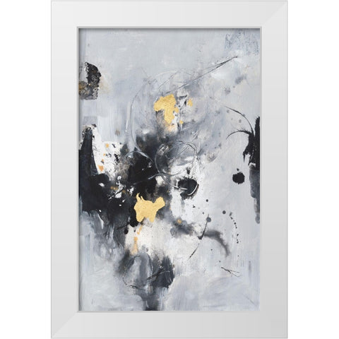 The Dance IV White Modern Wood Framed Art Print by Combs, Joyce