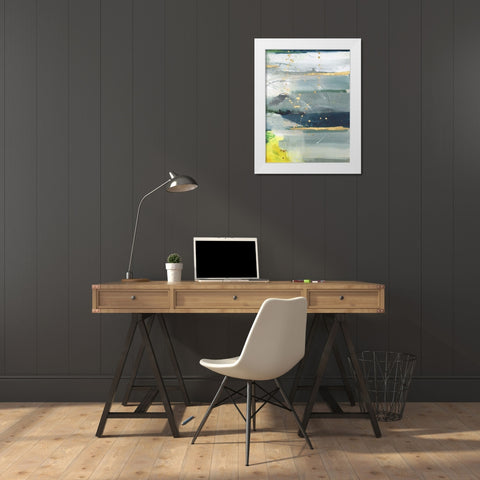 Coming Ashore II White Modern Wood Framed Art Print by Combs, Joyce