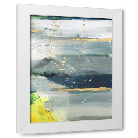 Coming Ashore II White Modern Wood Framed Art Print by Combs, Joyce