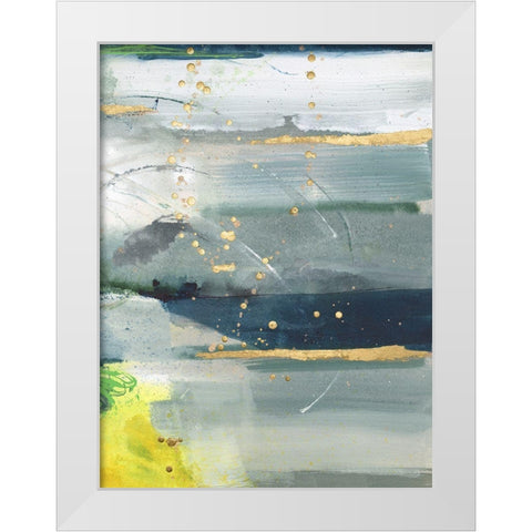 Coming Ashore II White Modern Wood Framed Art Print by Combs, Joyce