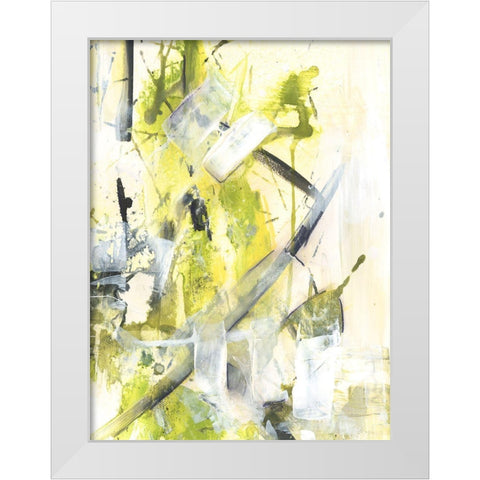 Exciting Times I White Modern Wood Framed Art Print by Combs, Joyce