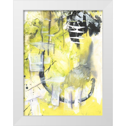 Exciting Times II White Modern Wood Framed Art Print by Combs, Joyce