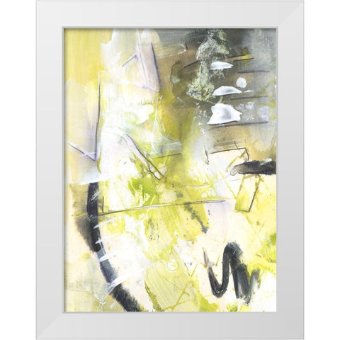Exciting Times IV White Modern Wood Framed Art Print by Combs, Joyce