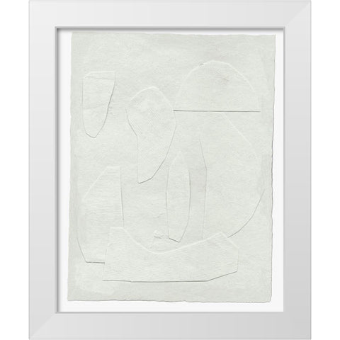 Paperwork I White Modern Wood Framed Art Print by Wang, Melissa