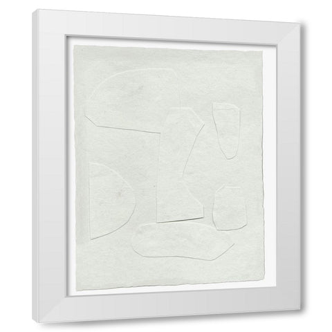 Paperwork II White Modern Wood Framed Art Print by Wang, Melissa