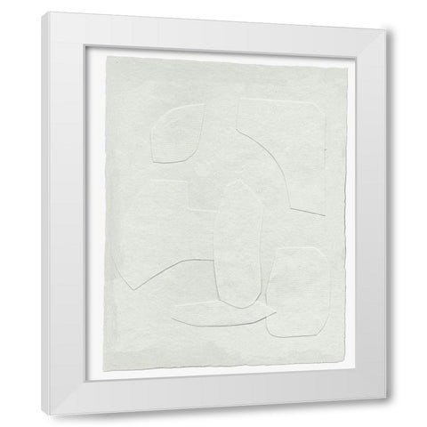 Paperwork III White Modern Wood Framed Art Print by Wang, Melissa