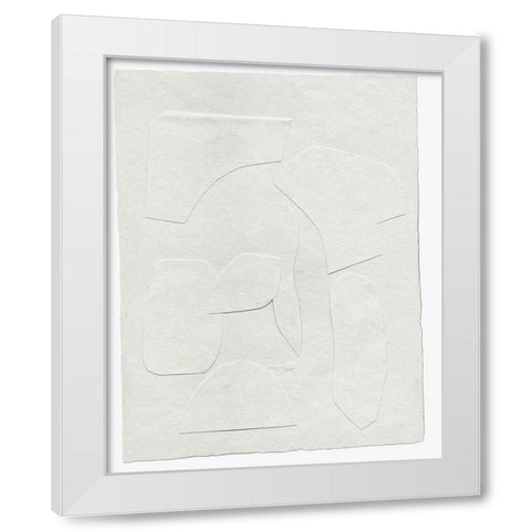 Paperwork IV White Modern Wood Framed Art Print by Wang, Melissa