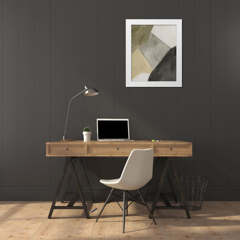 Tectonic Shift I White Modern Wood Framed Art Print by Popp, Grace