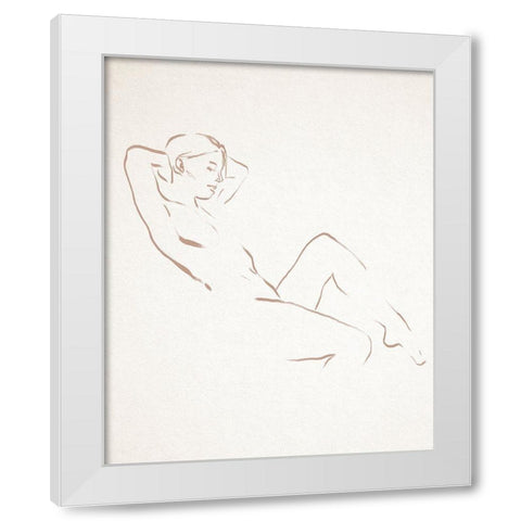 Repose II White Modern Wood Framed Art Print by Warren, Annie