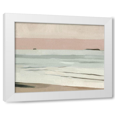 Muted Tonal Horizon II White Modern Wood Framed Art Print by Caroline, Emma