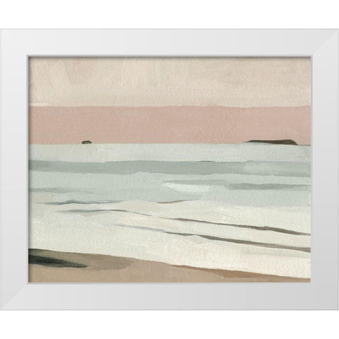 Muted Tonal Horizon II White Modern Wood Framed Art Print by Caroline, Emma