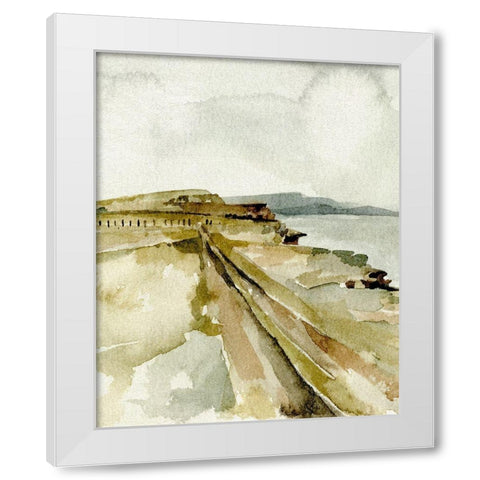 North Sea Coast I White Modern Wood Framed Art Print by Caroline, Emma