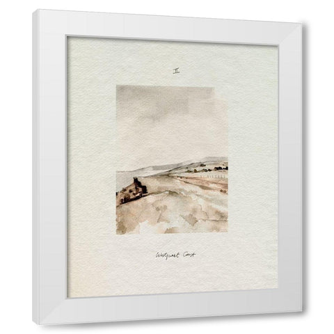 Westport Coast II White Modern Wood Framed Art Print by Caroline, Emma