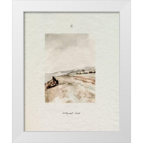 Westport Coast II White Modern Wood Framed Art Print by Caroline, Emma