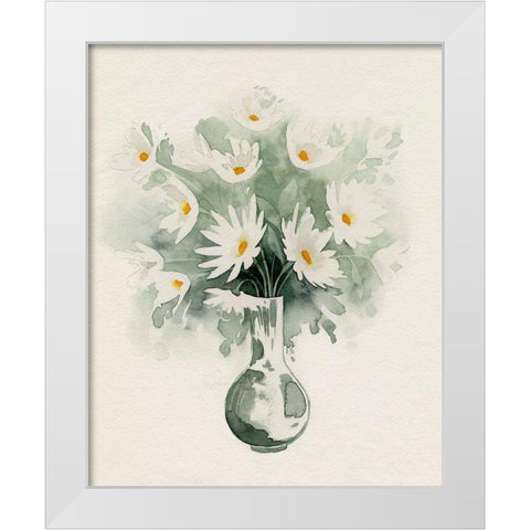 Daisy Bouquet Sketch II White Modern Wood Framed Art Print by Popp, Grace